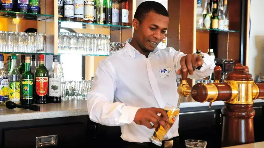 Vacances d'été avec bar