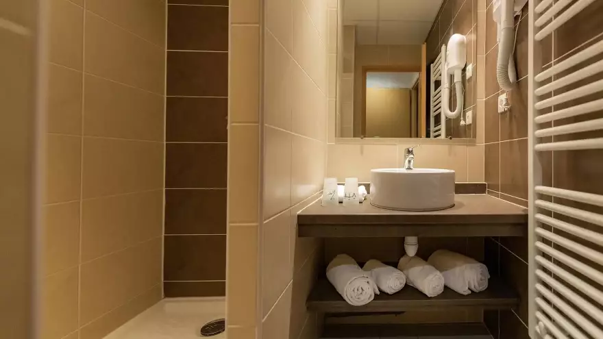 Salle d'eau hébergement hôtel