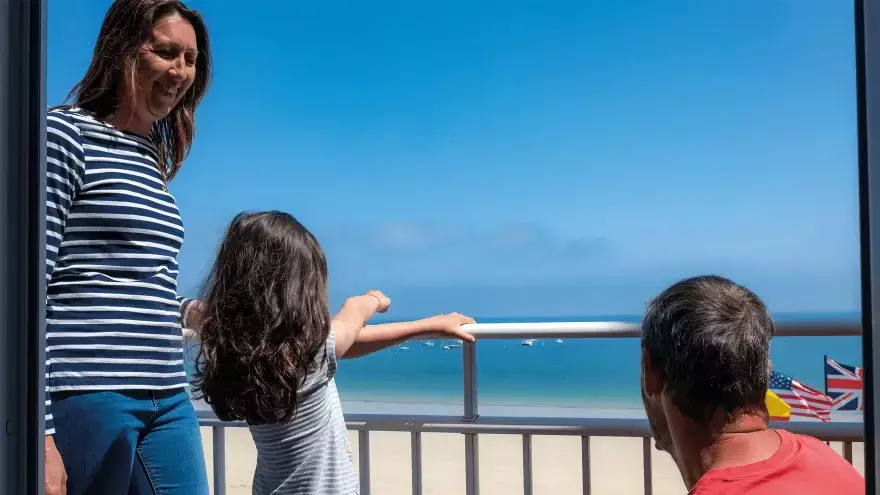 Vue mer depuis hébergement