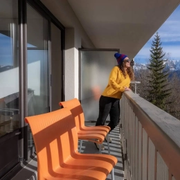 Terrasse hébergement vallée de l'Ubaye